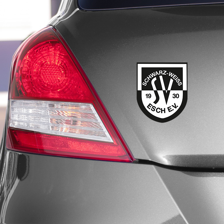 Autoaufkleber SV Schwarz-Weiß Esch