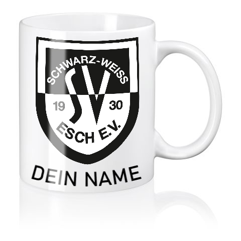 Tasse SV Schwarz-Weiß Esch individuell