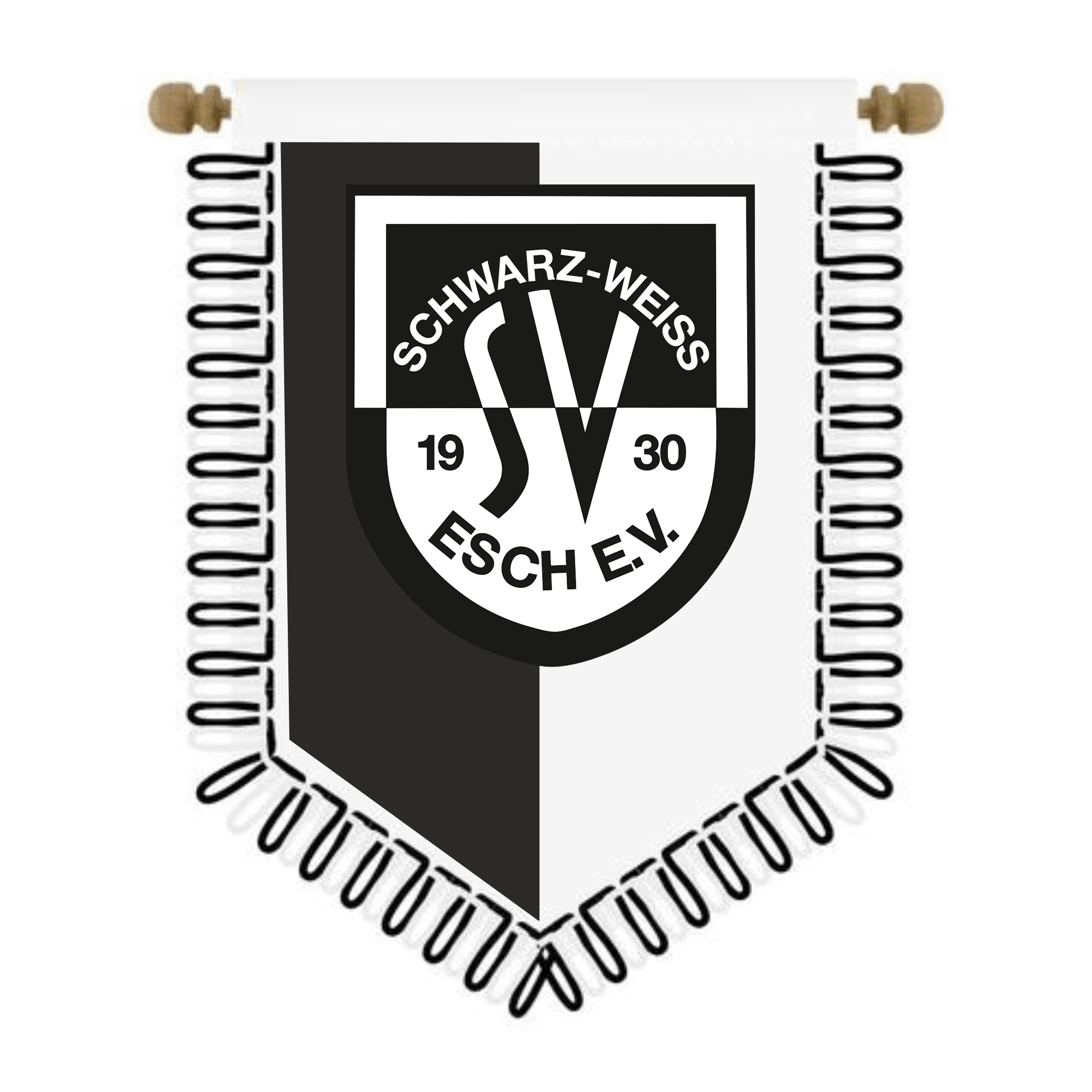Vereinswimpel SV Schwarz-Weiß Esch