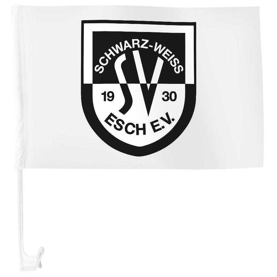 Autoflagge SV Schwarz-Weiß Esch
